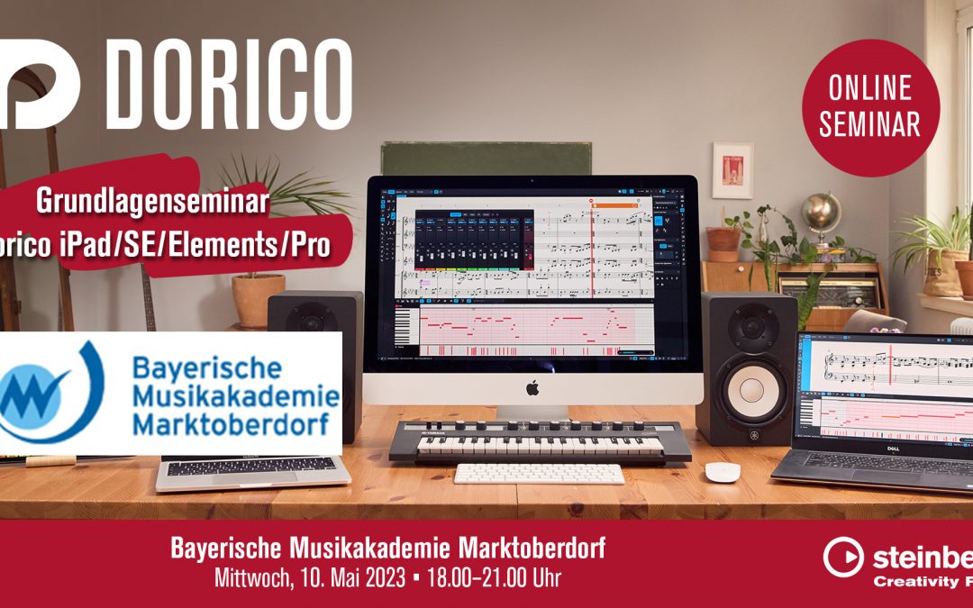 Online-Seminar: Grundlagenseminar für Dorico iPad/SE/Elements/Pro (ohne Vorkenntnisse)