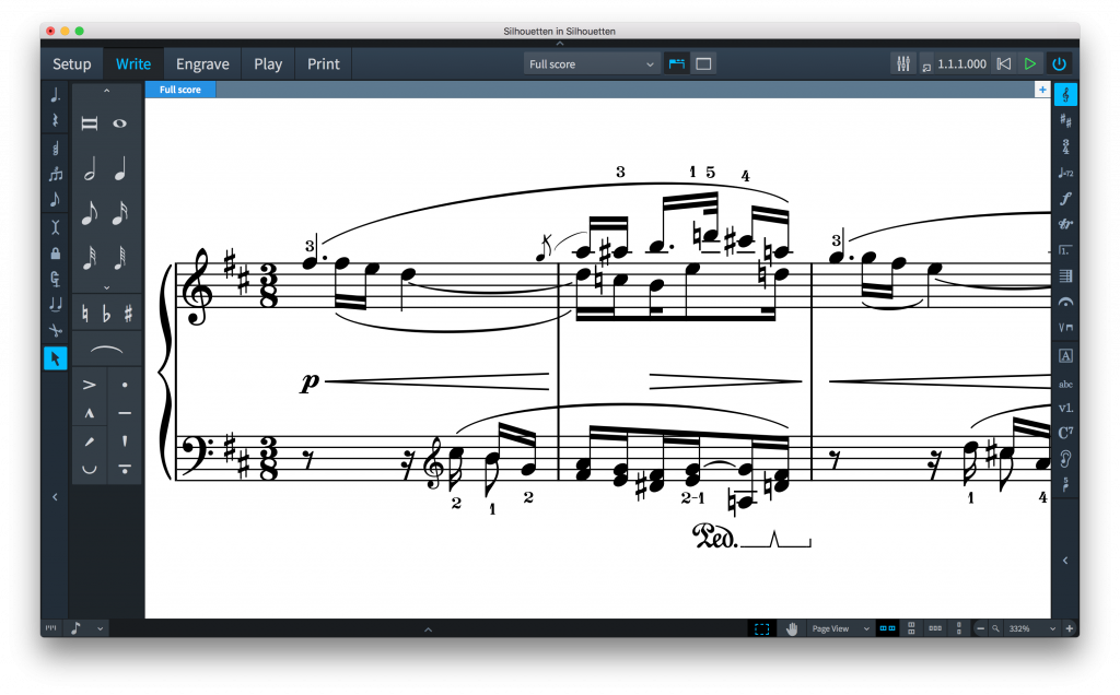 Keyboard fingering in Dorico 1.2