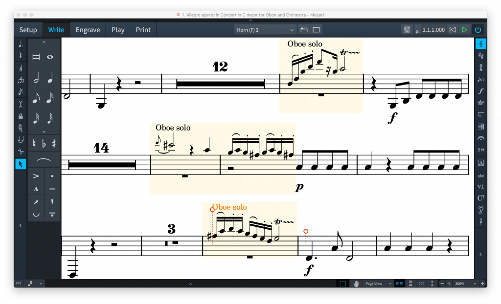 Cue highlights in Dorico 1.2