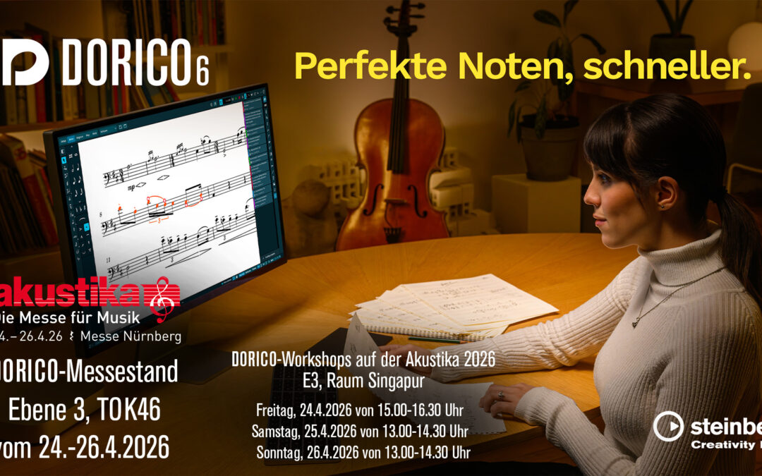 DORICO auf der Akustika Nürnberg 24.4.-26.4.2026