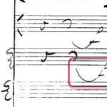 Forte dynamic in the Holmès original manuscript: not dissimilar from Piano dynamics...